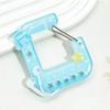Cute Acrylic Charm Carabiner Climbing Buckle High Aesthetic Value Bag Pendant Creative Gift Keychain Backpack Handbook Decor