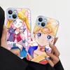 Милый Коврик для мыши Сейлор Мун Закаленное Стекло Для iphone 14 13 12 11 Pro Mini XS MAX 14Plus X XS XR Чехлы