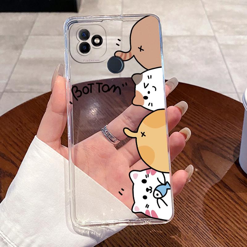 Casing For Itel P36 W6501 P 36 Cover Aesthetic Cute Cat Fashion Soft Silicone TPU Transparent Bumper For Itel Vision 1 Plus Case