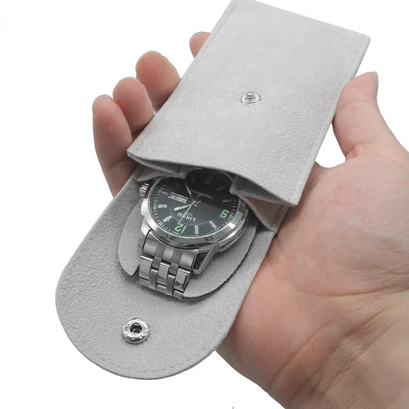 Портативный фланелевый тканевый чехол для часов, сумка для хранения, органайзер для путешествий для одних часов, выставочный чехол для мужчин и женщин, дропшиппинг