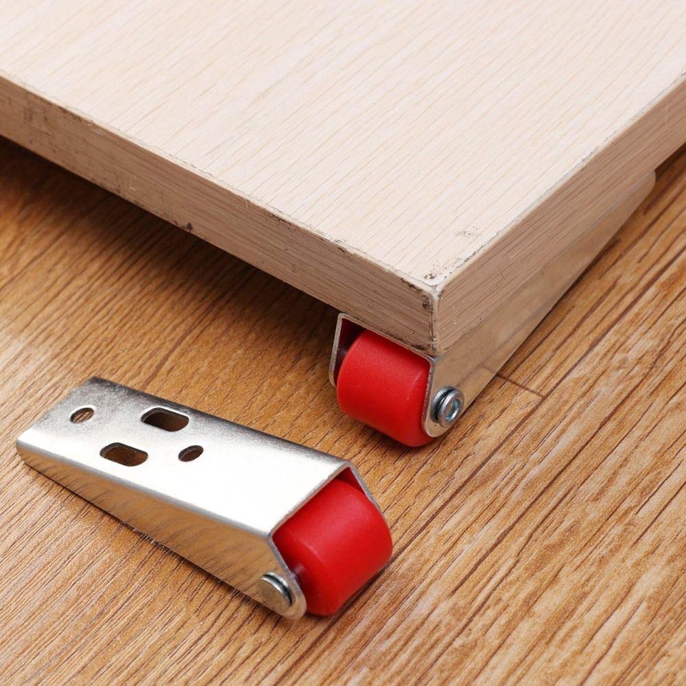 Направляющий ролик бокового крепления Опора для мобильной двери Поворотное колесо Мебельная роликовая опора для 1/2 шт.