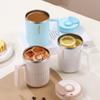 450 мл кружка из нержавеющей стали двухслойная гладильная термос чашка для дома, офиса, общежития с крышкой кофейная чашка чайные чашки портативная