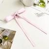 New Solid Color Ribbon Bow Hair Clips for Girls Fashion Korean Sweat Long Tassel Women Barrettes Hairpin Accessories
