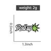 Roll Up Maple Leaf Enamel Pins Custom Hip Hop Songs Brooches Lapel Badges Plant Jewelry Gift for Friends