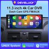 11,3-дюймовый 4K автомобильный видеорегистратор беспроводной Carplay Android auto Ai экран видеорегистратор с двумя объективами видеорегистратор навигация GPS 1080P зеркало монитор