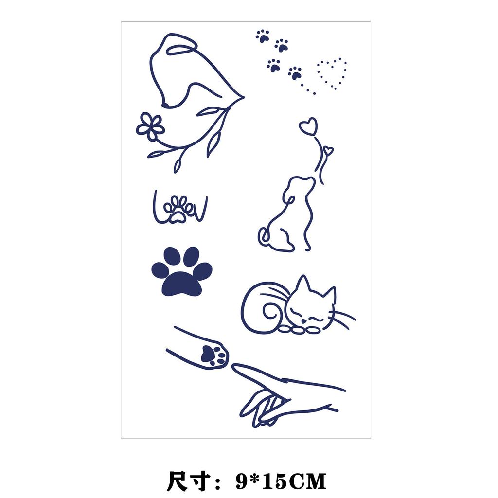 Dopamine Color Butterfly Animal Love Star Fireworks Small Picture Finger Tattoo Sticker
