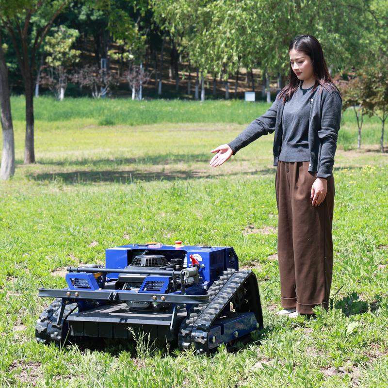 CE EPA Certified Crawler Remote Control Lawn Mower for Orchard Hillside Slope Grass Weeding Machine