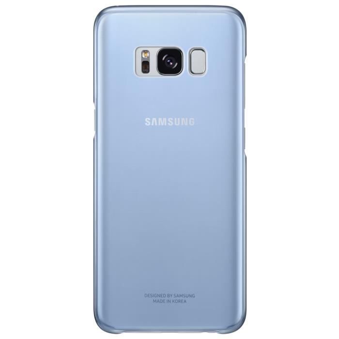 Samsung coque transparente ultra fine s8 - bleu