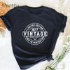 Vintage 1977 Limited Edition T Shirt Women Unisex Summer Short Sleeve O-neck T-shirt Female Short Sleeve Tee Shirt Women's Clothing Unisex