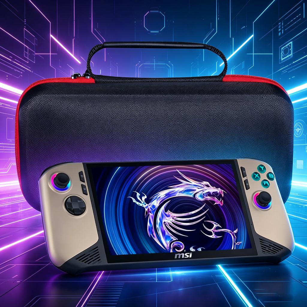 Ручной Чехол для Claw 8 AI+ Мягкая Ударопрочная Защитная Крышка Сумка для Хранения Чехол для Переноски для MSI Claw 8 AI+ / Claw A8 BZ2EM