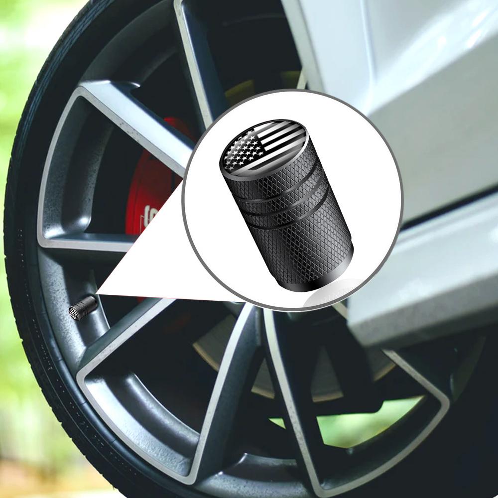 American Flag Tire Valve Caps Aluminum Car Dustproof Caps Tire Wheel Stem Air Valve Caps for Car Truck Motorcycle Bike Bicycle Stem Caps1