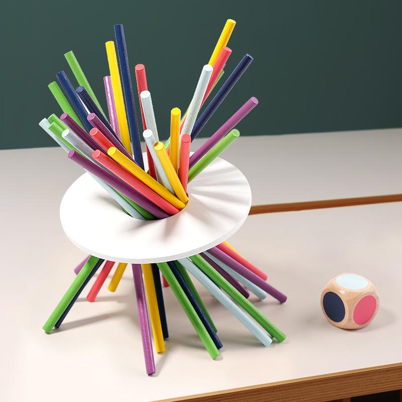 Montessori Sensory Pegboard: Wooden Colors & Rings for Children’s Intellectual Development