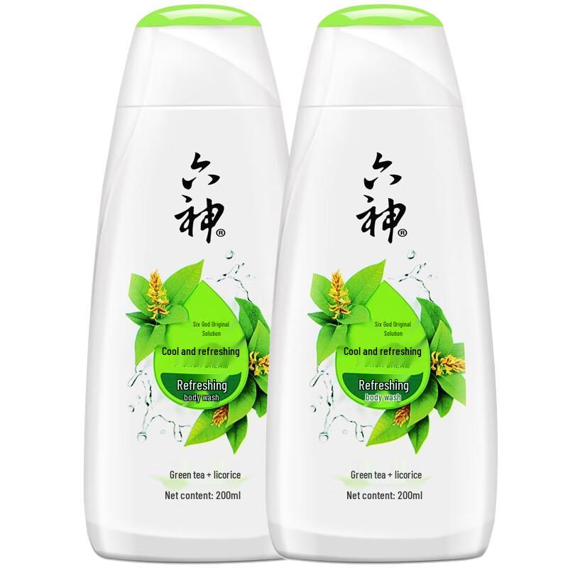 Liushin Cooling & Refreshing Shower Gel - Green Tea Licorice