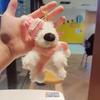 Kawali West Highland Terrier Plush Puppy Doll Bag Keychains Pendant Car Decoration Creative Cute Kids Birthday Gift For Girls