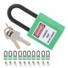10Set 38mm 1.5in Safety Padlock Engineering Insulation DustProof for Factories Construction Sites Hospitals Chemicals