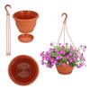Hanging Balcony Flowerpot With Terra Saucer