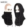 Women Men Scarf Warm Windproof Scarves Thicker Bigger Fleece Collar Hat Autumn Winter Headband