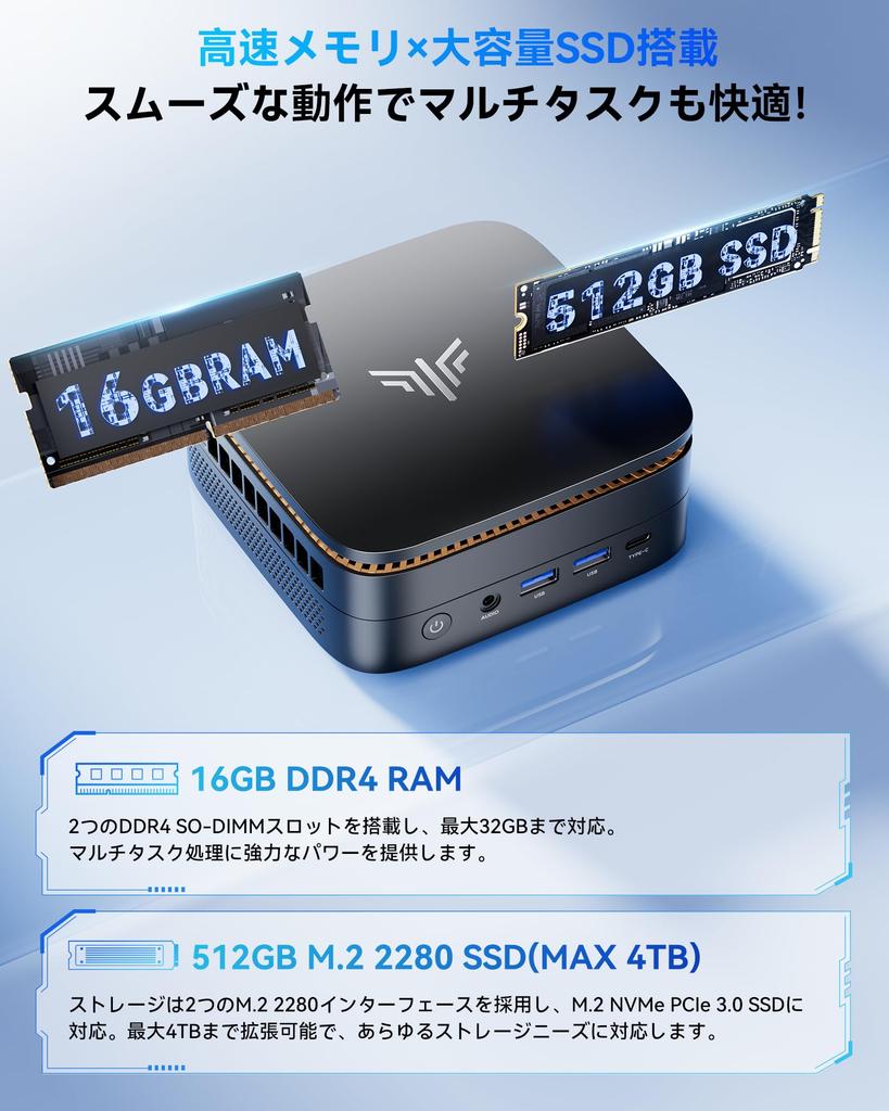 Мини-ПК NiPoGi AMD Ryzen Быстрее, чем мини-ПК с Windows 11 Pro 16 ГБ 512 ГБ 4 ТБ До 4K x 3 6 USB Проводная LAN Охлаждение P1 Компактный ПК [Новый 4300U, 3500U]