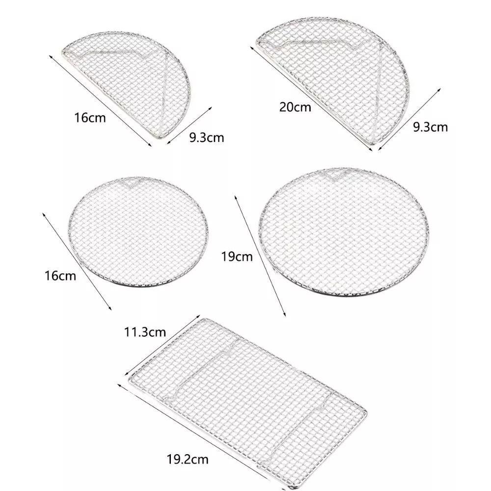 Полукруглая/Круглая сетка для жарки темпуры Прочная сетка для барбекю Новая сетка для сушки