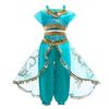 Girls Jasmine Princess Dress Children Elsa Anna Bella Rapunzel Mermaid Costume Kids Snow White Cinderella Aurora Dress