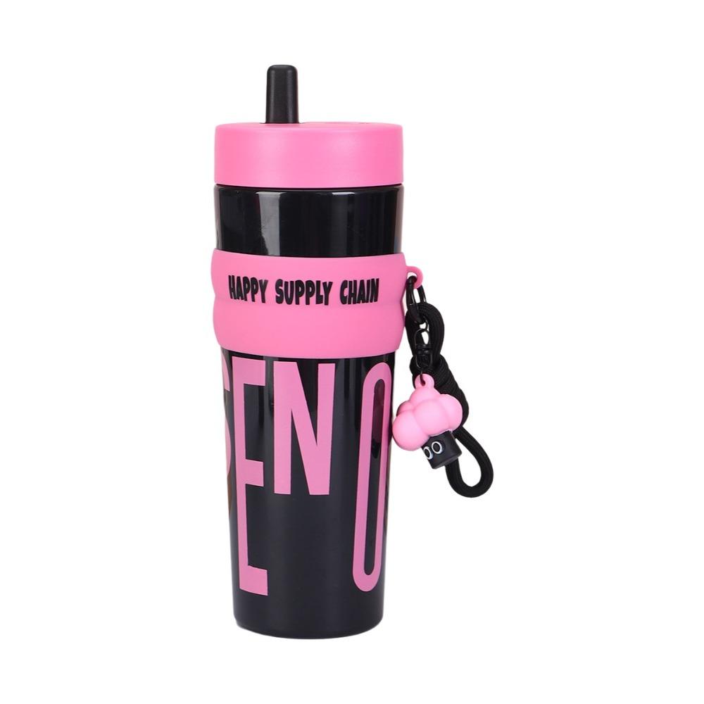 Durable Large Capacity Straw Tumbler Plastic Leak-proof Coffee Cup with Straw Temperature Resistant Straw Cup Sports