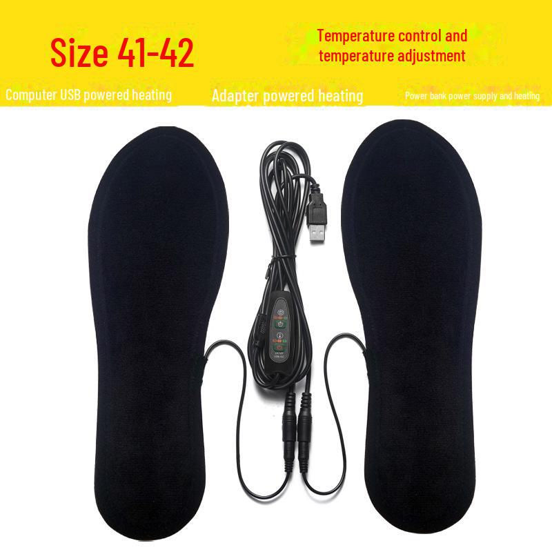 Стельки с подогревом, перезаряжаемые через USB - электрические грелки для ног на всю подошву