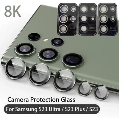 Роскошное защитное стекло для камеры Samsung Galaxy S24 S23 S22 Ultra Plus, задняя крышка объектива, закаленное стекло, защитные аксессуары