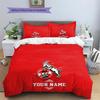 Custom Name 1. FC Köln Pattern Bedding Quilt Set  Home Decoration  Gift (1 * duvet cover + 2 * pillowcase  without core)