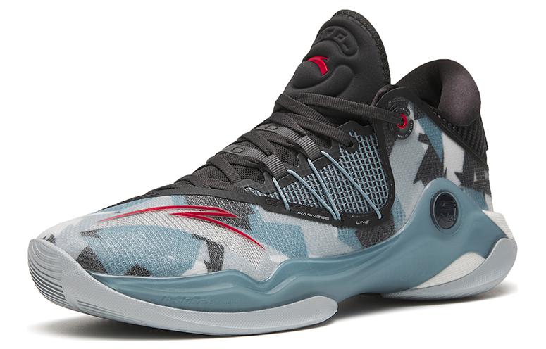 Men's Sneakers Anta Skyline 1 Fabric Slip Resistant Abrasion Resistant Low top Basketball Shoes Men's Blue