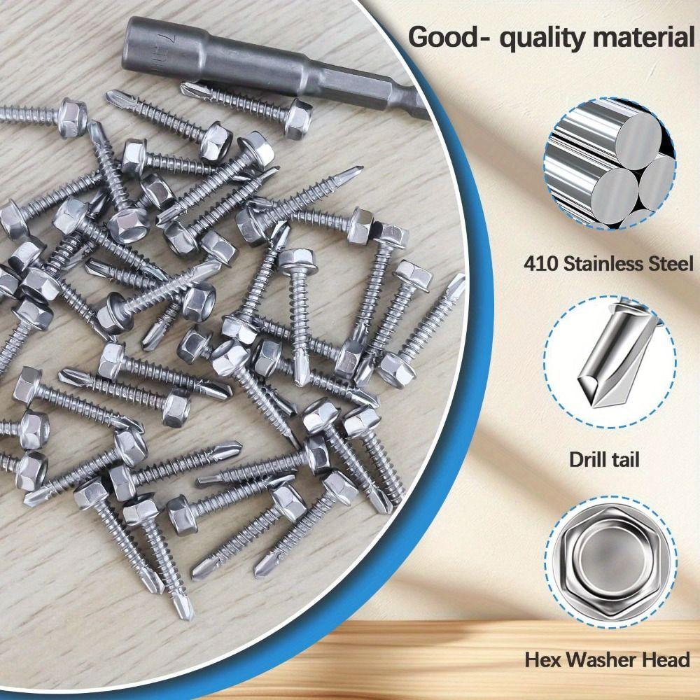 Саморезы с большой круглой головкой M4.2 для листового металла с пазом Строительные