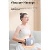 Электрический ручной массажер для живота, вибрационный массажер с горячим компрессом и 3 режимами, улучшает запор и метеоризм