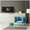 Wall mounted Bioethanol fireplace DELTA black TÜV