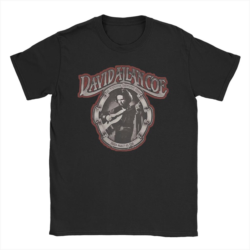 David Allan Coe T Shirt Unisex Women Pure Cotton Cool TShirt Round Collar Tees Short Sleeve Clothes Graphic Printed
