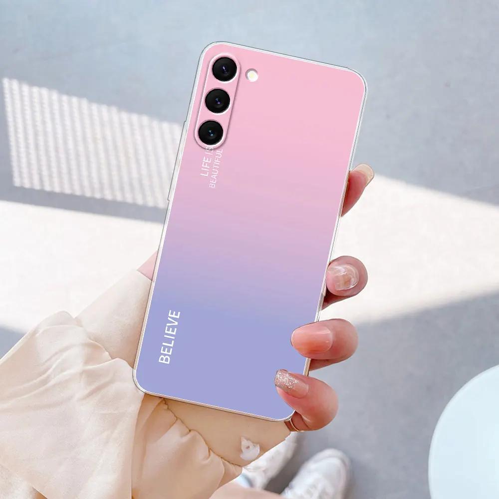 For Samsung S23 Case Clear Soft Silicone Phone Cover for Samsung Galaxy S23 Plus Case Coque For Samsung S23 Ultra Bumper Fundas