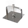 Stainless Steel Napkin Holder Simple Table Paper Napkin Stand for Restaurant Hotel Countertop Silver