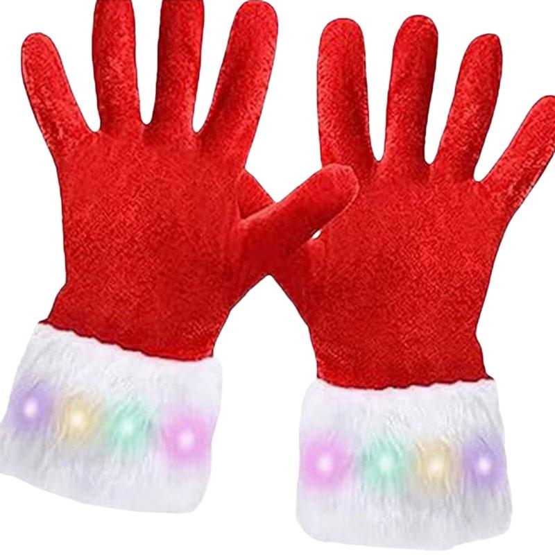 2023 Christmas Gloves With Furry Edge Stylish And Warm Adult Gloves