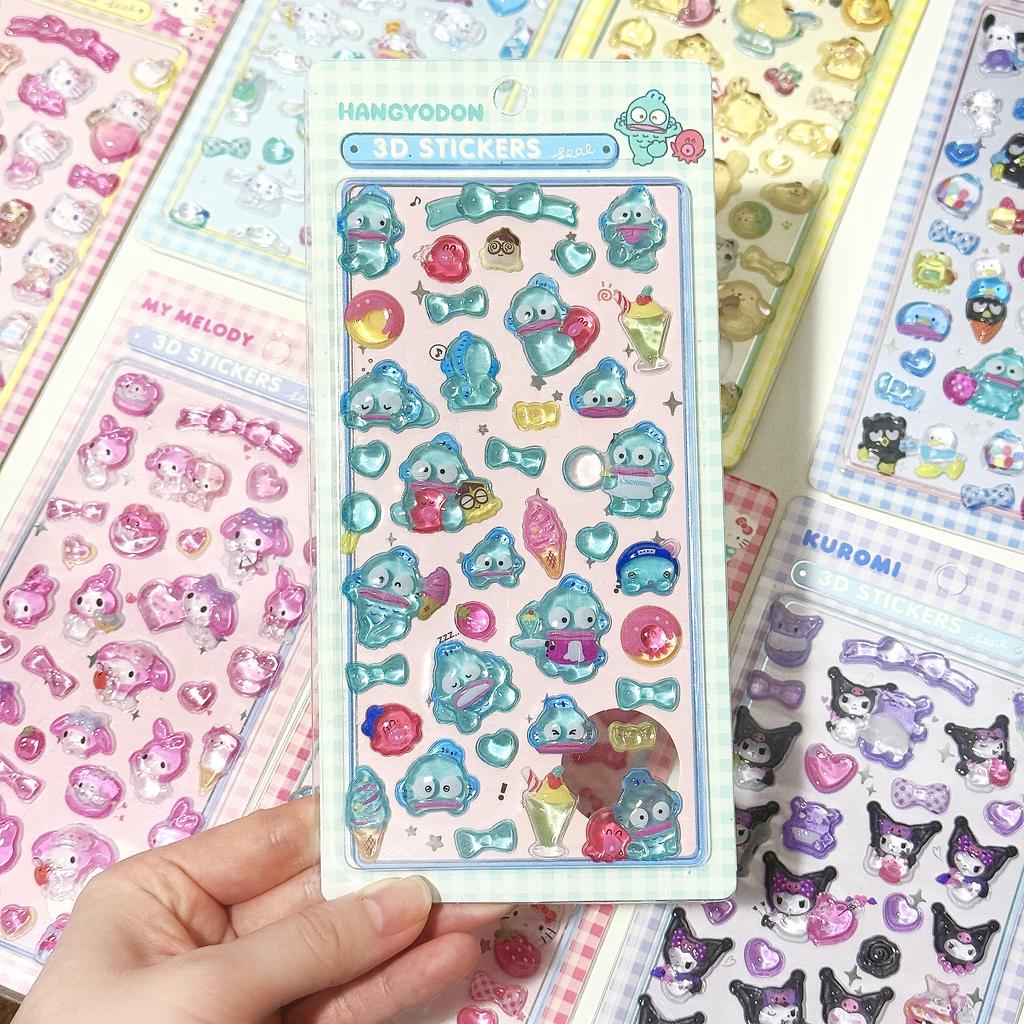 1/8 шт. 3D наклейки Sanrio Куроми Почаччо Хелло Китти Моя Мелоди Синнаморолл Хангёндон Декор Чехла Сумки Подарки на День Рождения