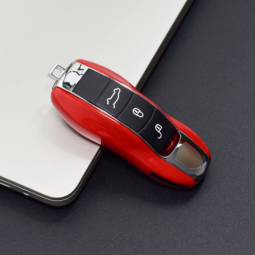 Чехол для ключа Porsche 911 Cayenne Cayenne Coupe Panamera Teikan, держатель для ключей, крышка для ключа для Porsche, стильный ABS, защита от царапин