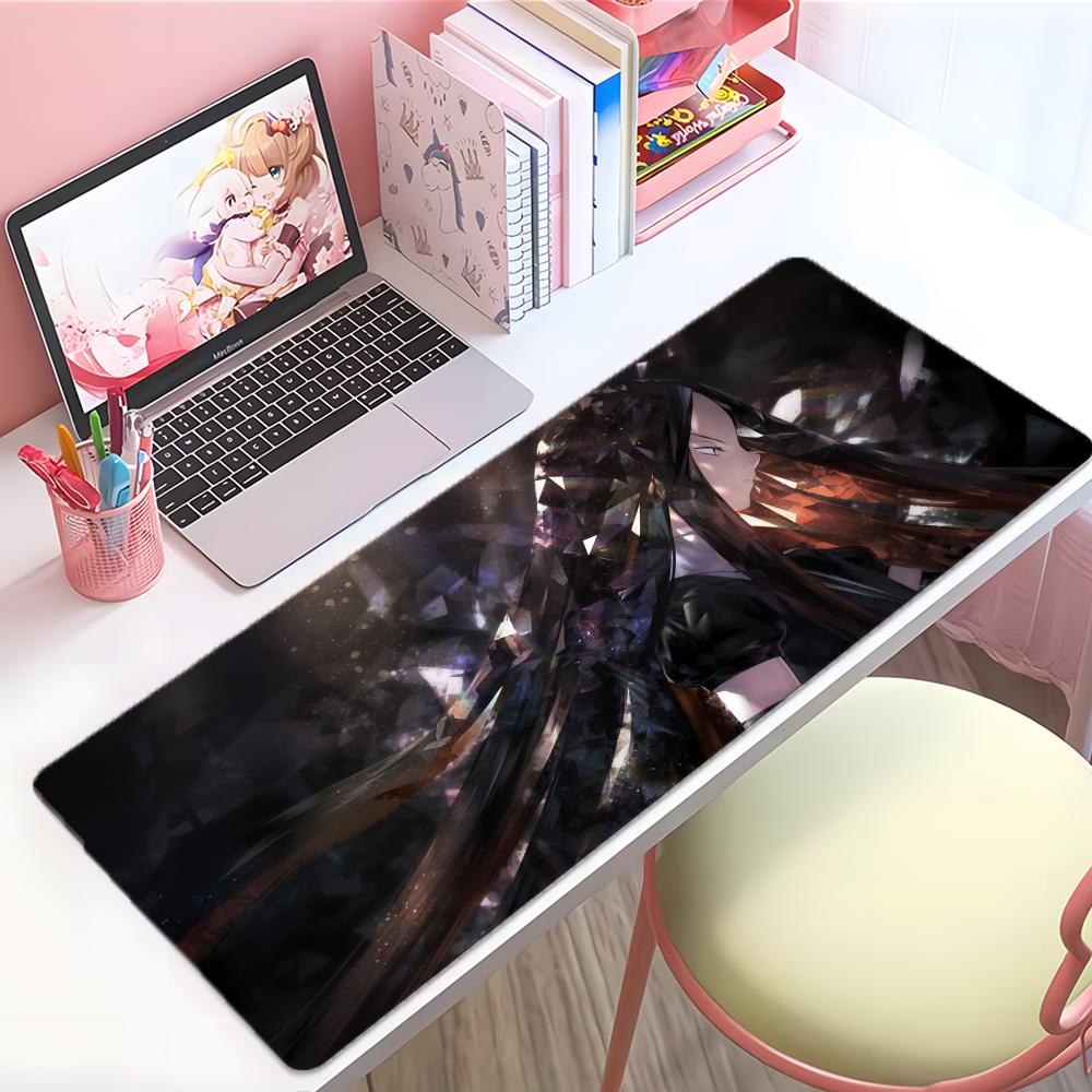 Beautiful Unique Anime Lland Of The Lustrous Mouse Pad Large Thick Desk Pad Stitched Edges Gaming Mouse Mat For Pc