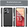 Чехол для Redmi Note 13 Чехол для Redmi Note 13 4G 6,67-дюймовый ударопрочный силиконовый бампер из углеродного волокна для Note 13 Pro Plus 4G 5G