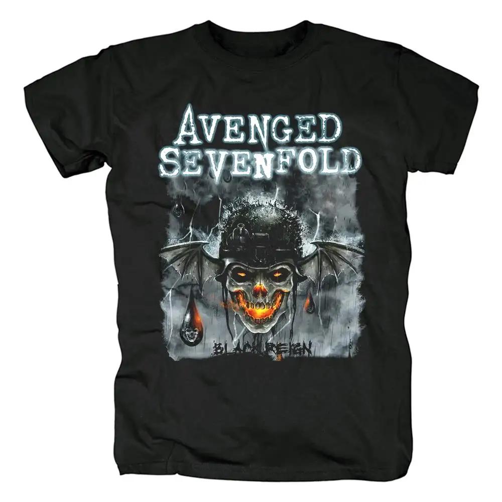 Харадзюку Металкор Avenged Sevenfold Рок Футболка Хип-Хоп Уличная Одежда Футболка Хэви-метал Мода Повседневная Футболка Большого Размера Женская