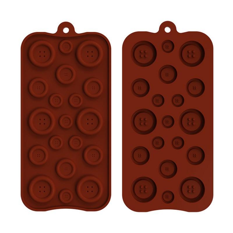 Silicone Animal Button Chocolate Mold Set Baking DIY Cake Decorating Ice Cube Tray