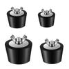 Black Swimming Pool Leak Proof With Stainless Steel Screw Pool Plugs Pool Winterizing Plug