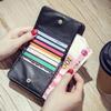 Women Short Wallets PU Leather Female Purse Plaid Cardholder Small Zipper Wallet MIT