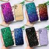 Чехол Aqua Blue Rainbow GLITTER SPARKLES для OPPO Reno 5 Lite 2Z 2F A52 A72 A94 A74 A54 A1K A15 A93 A5 A9 A53 A31 2020