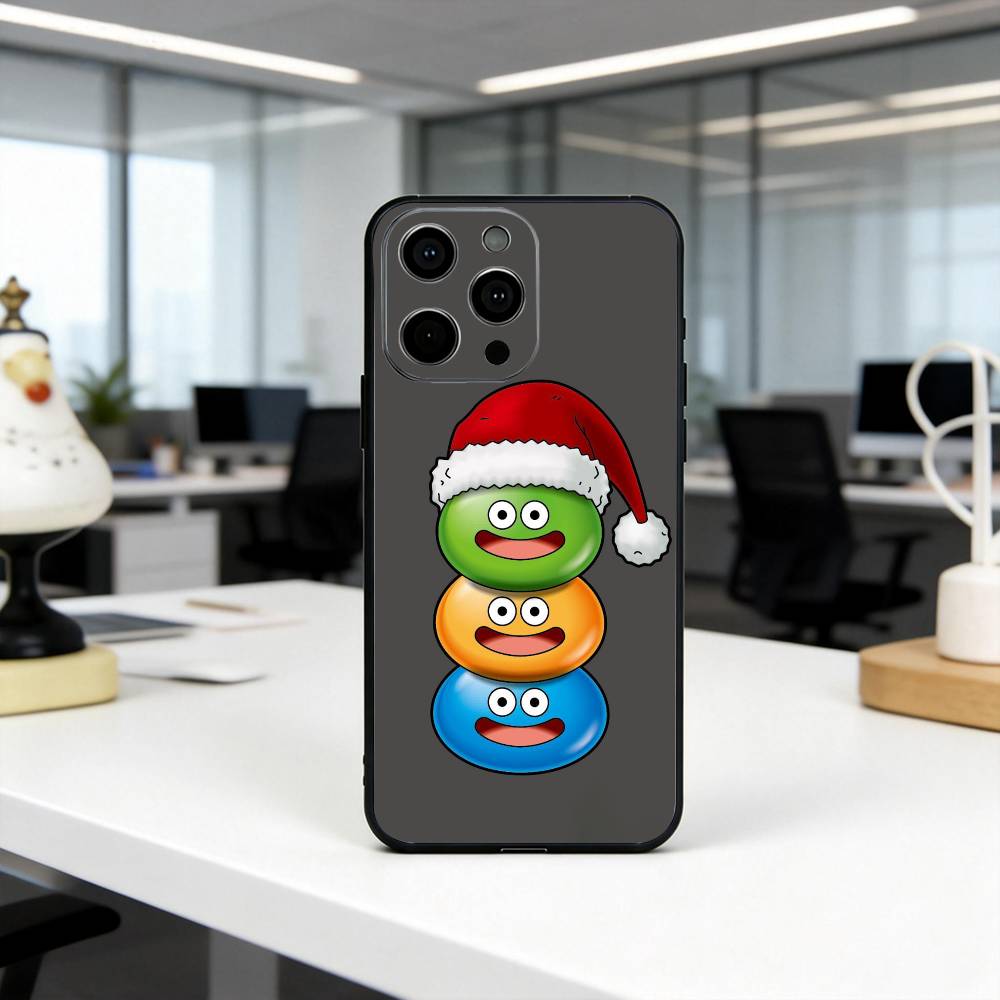 Чехол для телефона D-Dragon Q-quest S-slime-DQS для iPhone 17,16,15,14,13,12,11 Plus,Pro Max,XS, Мягкий Силиконовый Черный Чехол