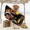 Bob Marley Customize Text Beach Towel Super Soft & Absorbent Perfect for Traveling Yoga Camping and Swimming
