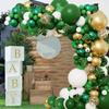Macaron Green Balloon Arch Garland Kit Wild One Jungle Birthday Balloon Decoration Wedding Baby Shower 1st Birthday