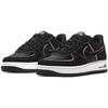 Nike Кроссовки Air Force 1 Low Черно-розовые с неоново-желтым акцентом GS CD7406-001