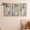 Wooden Fish Wall Hanging Decorative Sign, Hollow Ocean Themed Art, with Adhesive Rustic Plaques Tape No Drill for Living Room Bedroom